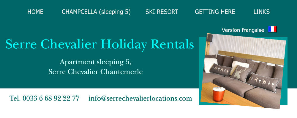 Apartments sleeping 5 & 6 in Serre Chevalier Chantemerle